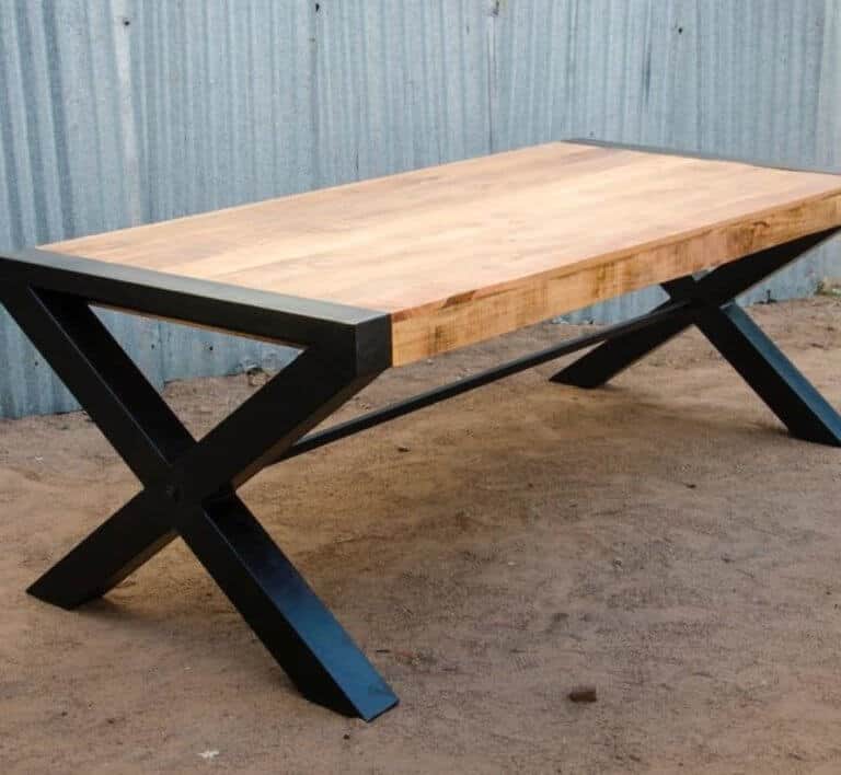 Tafel Xpoot Collin Mangohout 180x90cm Vintable